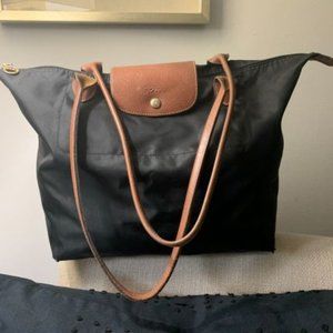 Longchamp Le Pliage Large  Black Tote